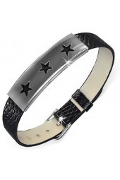 SALE - Unisex apyrankė su plieno dekoracija